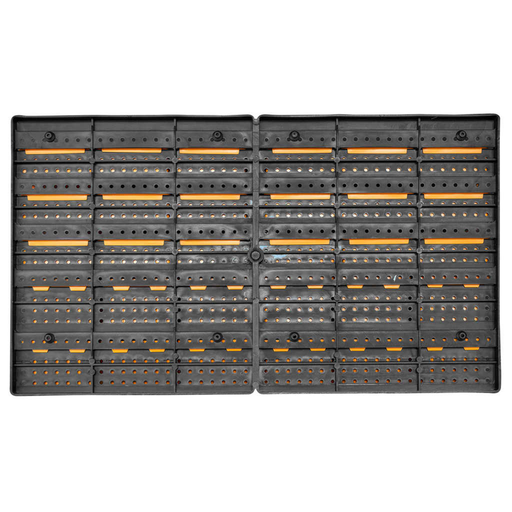 Kit Contenitori 32 pz con Pannelli a Parete Giallo e Nero | homemem39