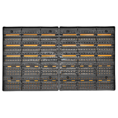 Kit Contenitori 32 pz con Pannelli a Parete Giallo e Nero | homemem39
