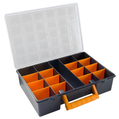 Cassette a Scomparti 2 pz Divisori Rimovibili 360x250x85 mm PP | homemem39