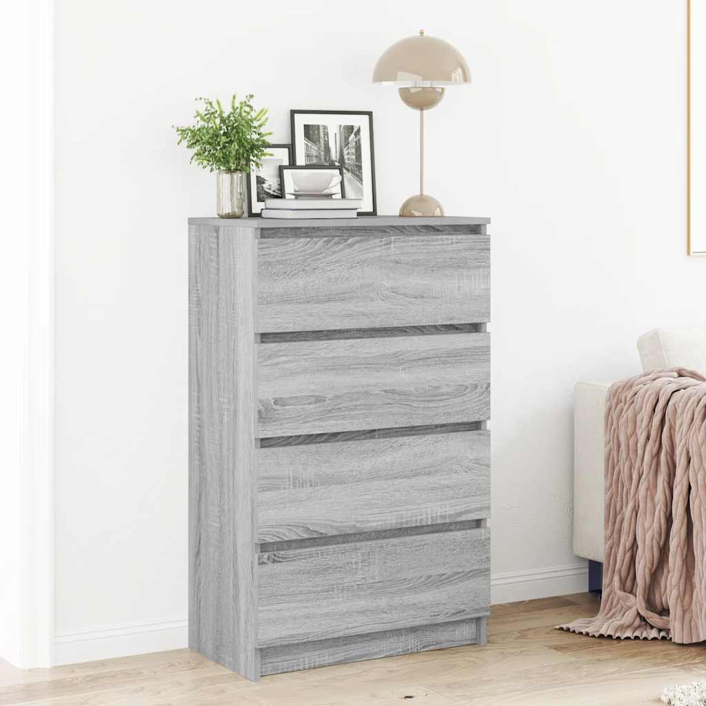 Credenza Grigio Sonoma 60x35x98,5 cm in Legno Multistrato - homemem39