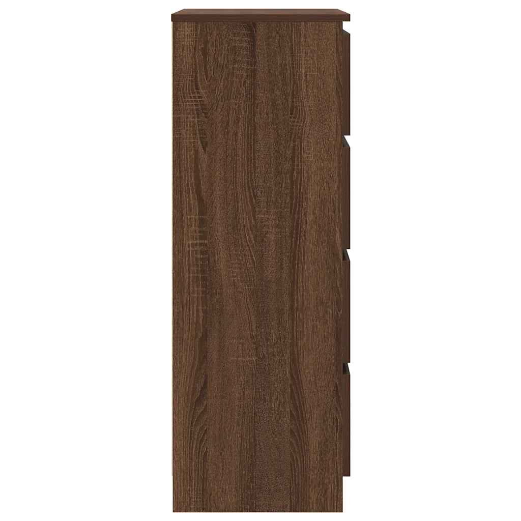 Credenza Rovere Marrone 60x35x98,5 cm in Legno Multistrato - homemem39