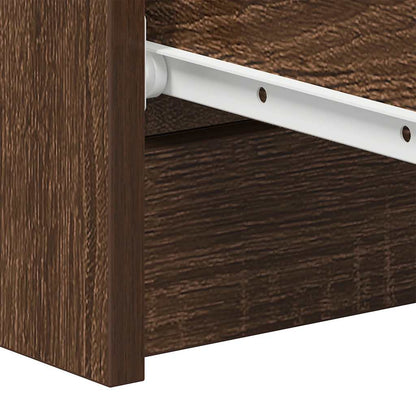 Credenza Rovere Marrone 60x35x98,5 cm in Legno Multistrato - homemem39