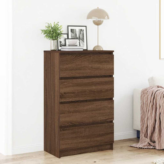 Credenza Rovere Marrone 60x35x98,5 cm in Legno Multistrato - homemem39