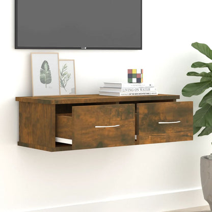 Armadietto Parete Rovere Fumo 60x26x18,5cm Legno Ingegnerizzato | homemem39