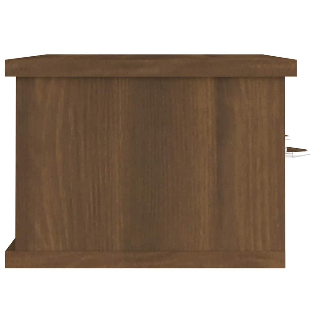 Armadietto Parete Rovere Marrone 60x26x18,5cm Legno Multistrato - homemem39