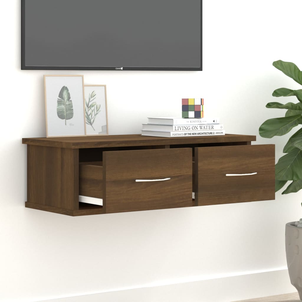 Armadietto Parete Rovere Marrone 60x26x18,5cm Legno Multistrato | homemem39