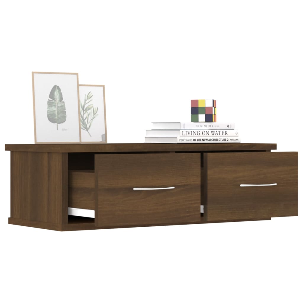 Armadietto Parete Rovere Marrone 60x26x18,5cm Legno Multistrato | homemem39