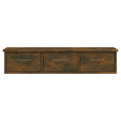 Mobile a Parete Rovere Fumo 88x26x18,5 cm in Legno Multistrato | homemem39