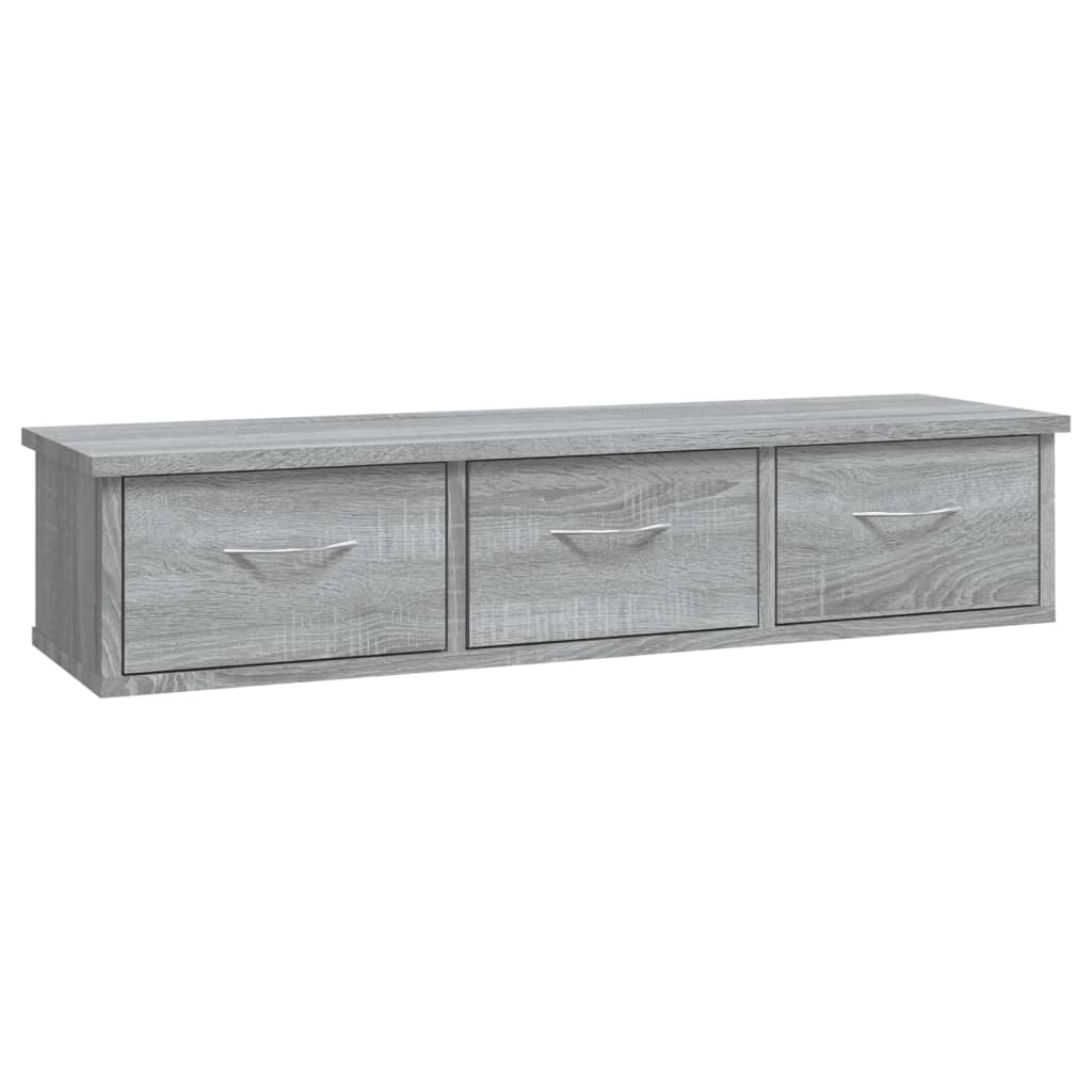 Mobile a Muro Grigio Sonoma 88x26x18,5 cm in Legno Multistrato | homemem39