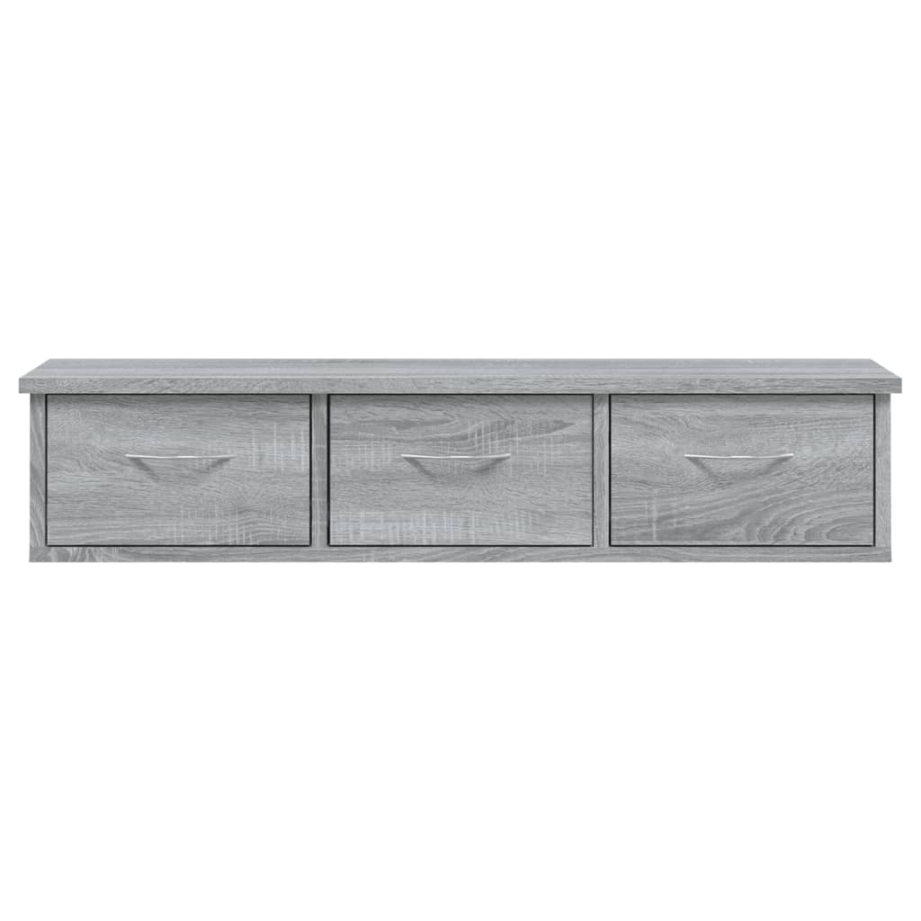 Mobile a Muro Grigio Sonoma 88x26x18,5 cm in Legno Multistrato | homemem39