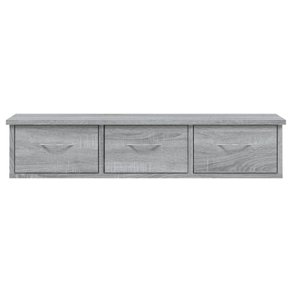 Mobile a Muro Grigio Sonoma 88x26x18,5 cm in Legno Multistrato | homemem39