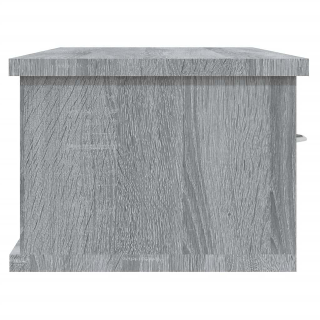 Mobile a Muro Grigio Sonoma 88x26x18,5 cm in Legno Multistrato | homemem39