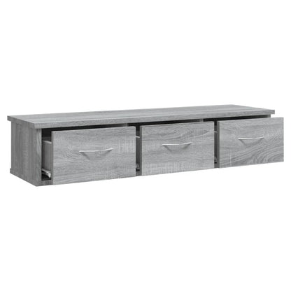 Mobile a Muro Grigio Sonoma 88x26x18,5 cm in Legno Multistrato | homemem39