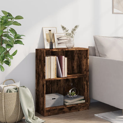 Libreria Rovere Fumo 60x24x76 cm in Legno Multistrato | homemem39