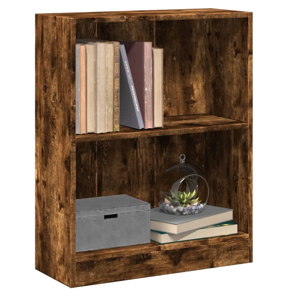 Libreria Rovere Fumo 60x24x76 cm in Legno Multistrato | homemem39