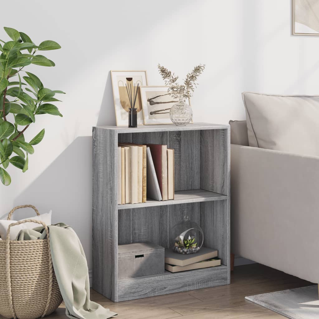 Libreria Grigio Sonoma 60x24x76 cm in Legno Multistrato | homemem39