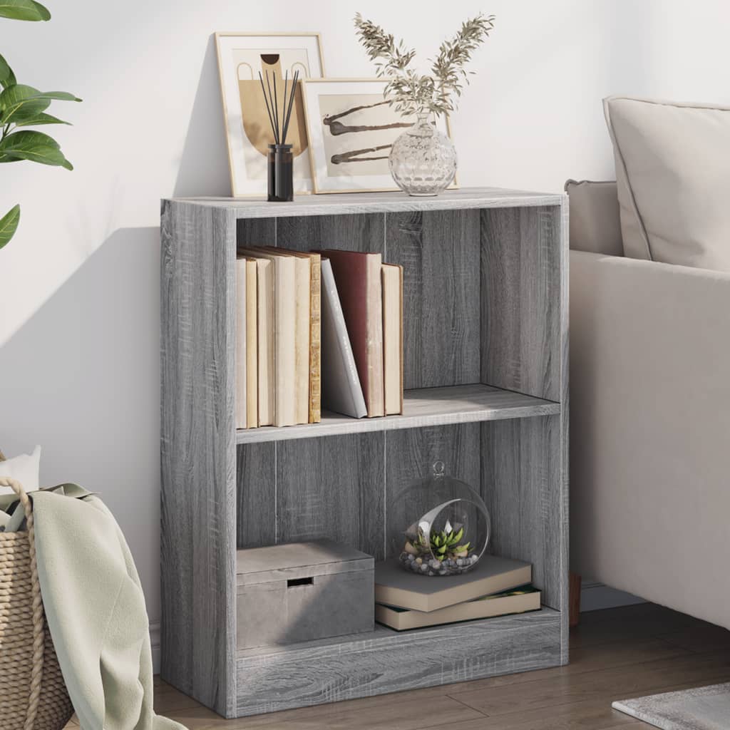 Libreria Grigio Sonoma 60x24x76 cm in Legno Multistrato | homemem39