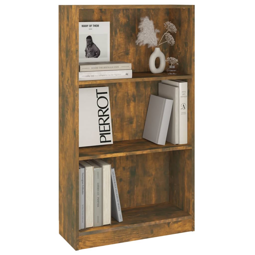 Libreria Rovere Fumo 60x24x109 cm in Legno Multistrato - homemem39