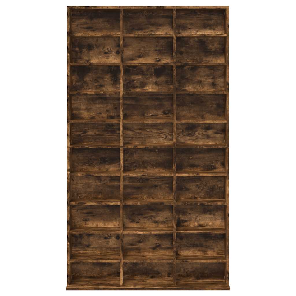 Mobile Porta CD Rovere Fumo 102x23x177,5 cm Legno Multistrato | homemem39