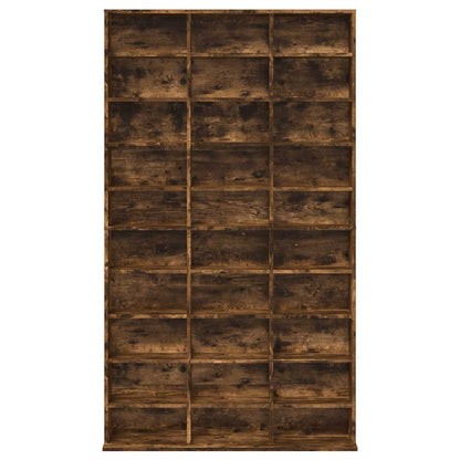 Mobile Porta CD Rovere Fumo 102x23x177,5 cm Legno Multistrato | homemem39