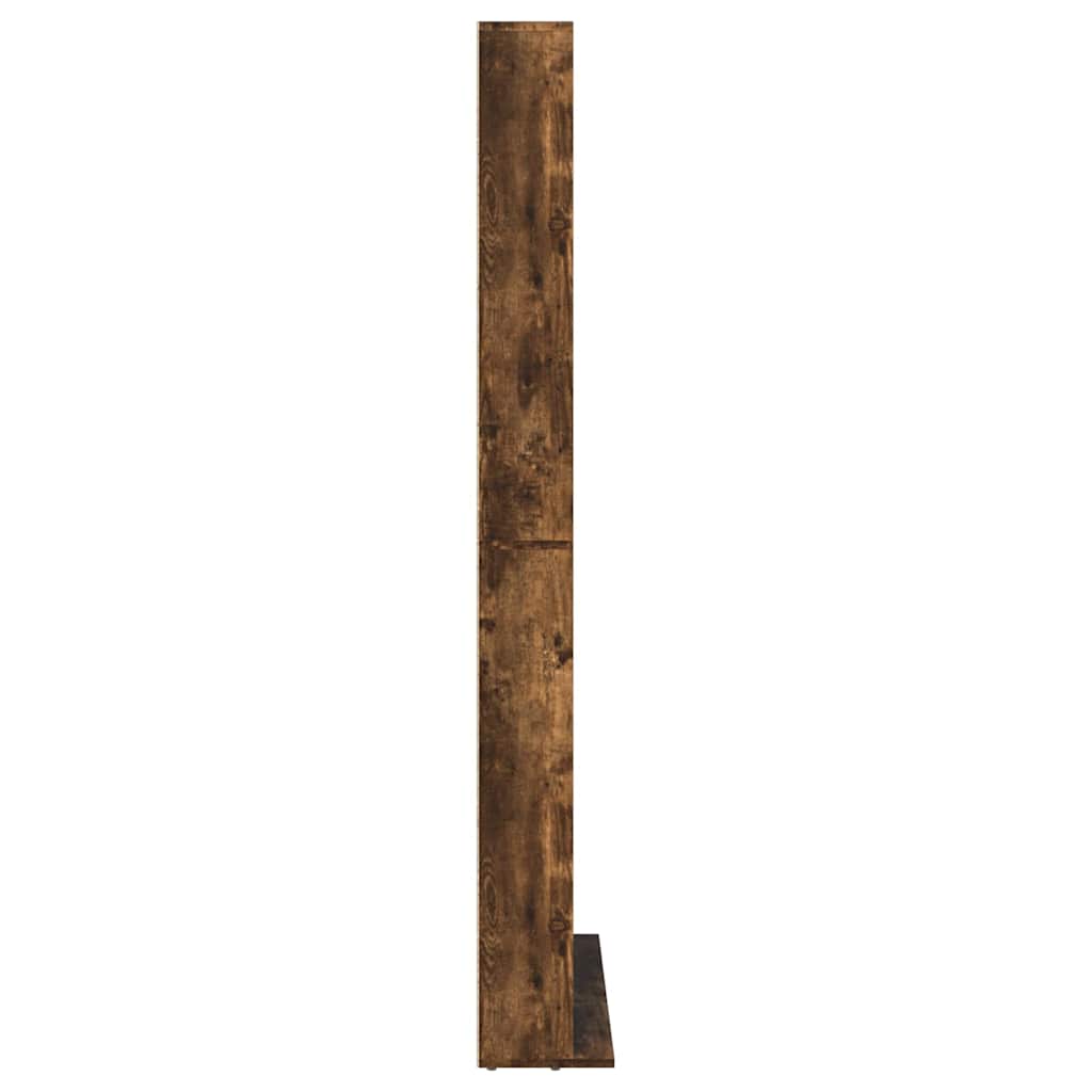 Mobile Porta CD Rovere Fumo 102x23x177,5 cm Legno Multistrato - homemem39