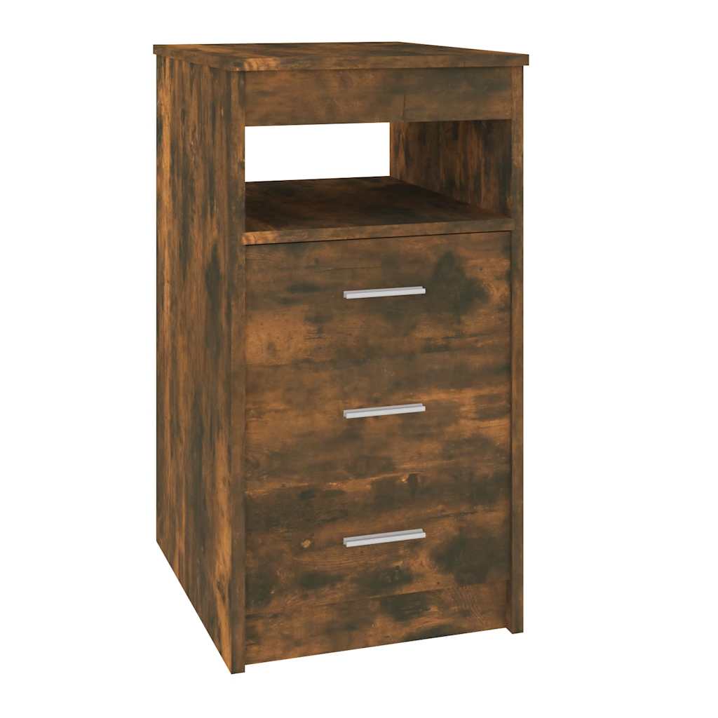 Cassettiera Rovere Fumo 40x50x76 cm in Legno Multistrato | homemem39