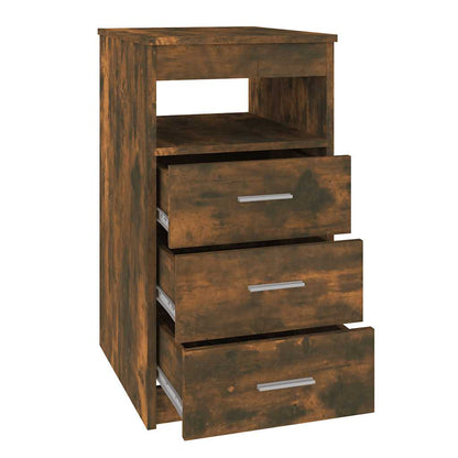 Cassettiera Rovere Fumo 40x50x76 cm in Legno Multistrato | homemem39