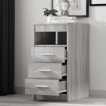 Cassettiera Grigio Sonoma 40x50x76 cm in Legno Multistrato - homemem39