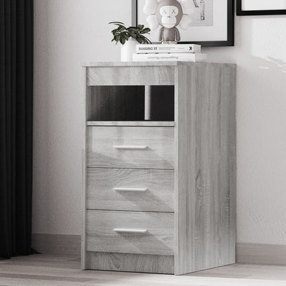 Cassettiera Grigio Sonoma 40x50x76 cm in Legno Multistrato - homemem39
