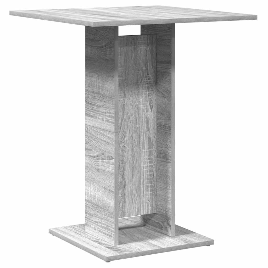 Tavolo da Bistrot Grigio Sonoma 60x60x75 cm Legno Multistrato - homemem39