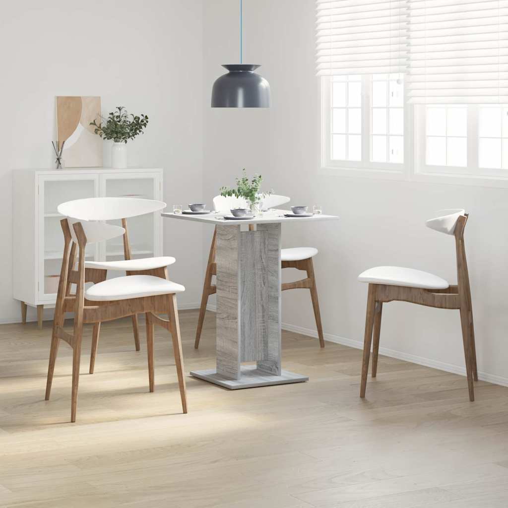 Tavolo da Bistrot Grigio Sonoma 60x60x75 cm Legno Multistrato - homemem39