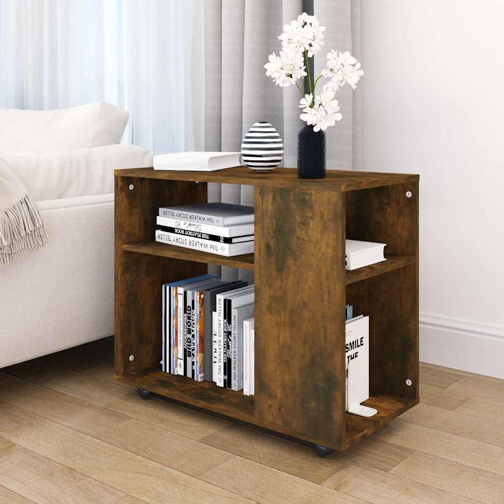 Tavolino da Salotto Rovere Fumo 70x35x55cm Legno Multistrato | homemem39