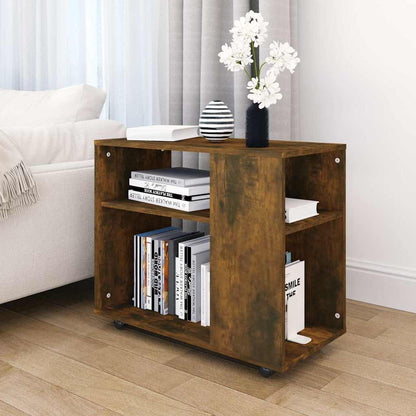 Tavolino da Salotto Rovere Fumo 70x35x55cm Legno Multistrato | homemem39