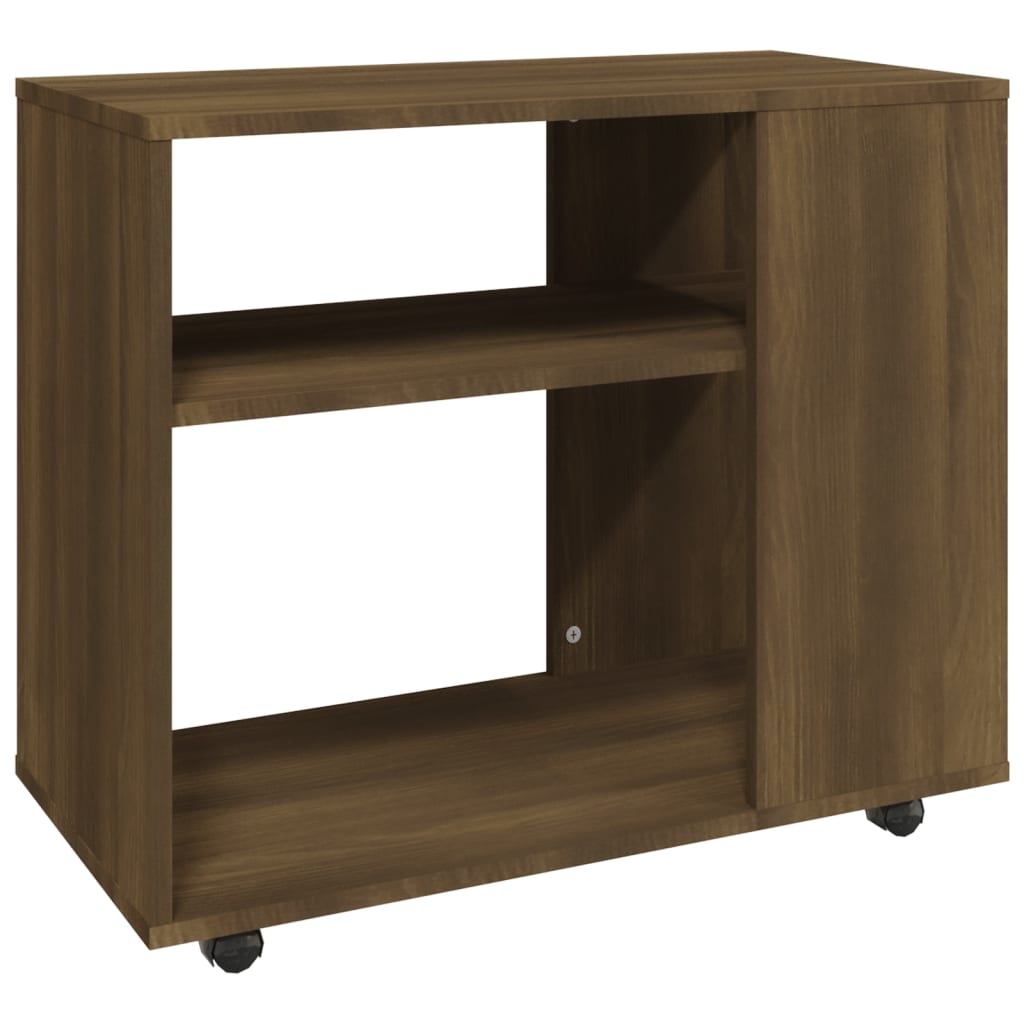 Tavolino da Salotto Rovere Marrone 70x35x55cm Legno Multistrato - homemem39