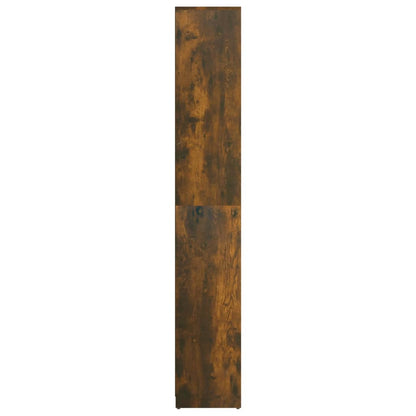 Armadietto Bagno Rovere Fumo 30x30x183,5cm Legno Ingegnerizzato | homemem39