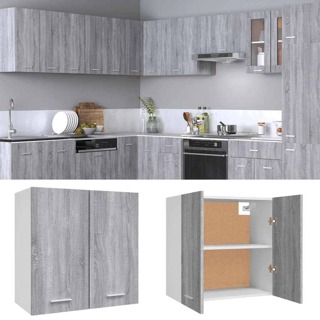 Mobile Pensile Grigio Sonoma 60x31x60 cm Legno Ingegnerizzato - homemem39