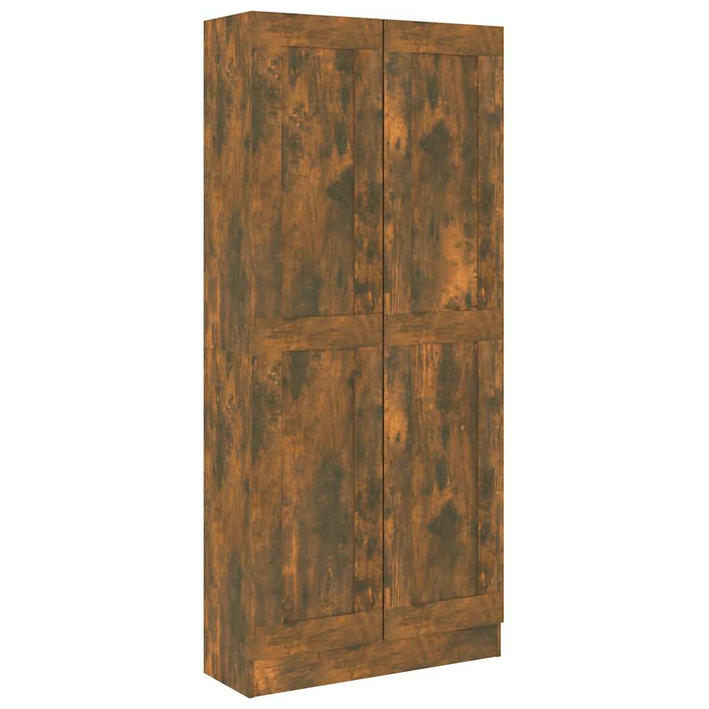 Comodino Rovere Fumo 82,5x30,5x185,5 cm in Legno Multistrato | homemem39
