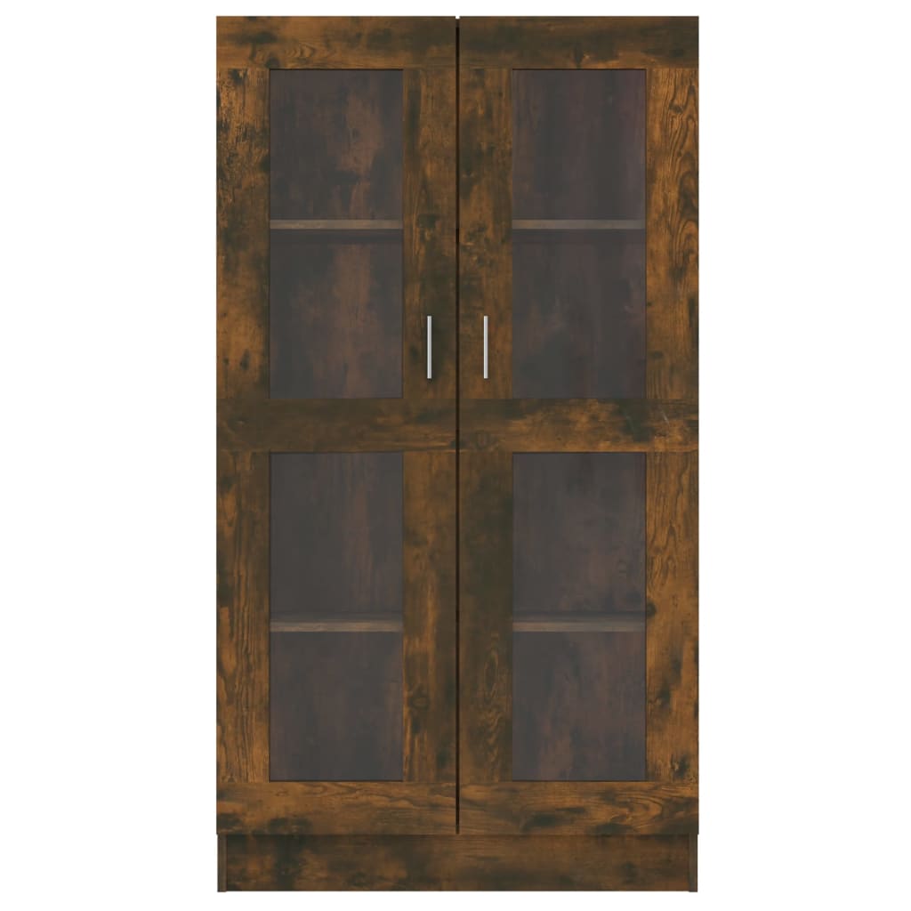 Mobile Vetrina Rovere Fumo 82,5x30,5x150cm in Legno Multistrato | homemem39