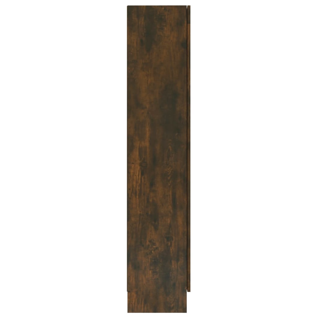 Mobile Vetrina Rovere Fumo 82,5x30,5x150cm in Legno Multistrato | homemem39