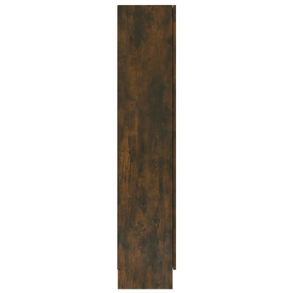 Mobile Vetrina Rovere Fumo 82,5x30,5x150cm in Legno Multistrato | homemem39