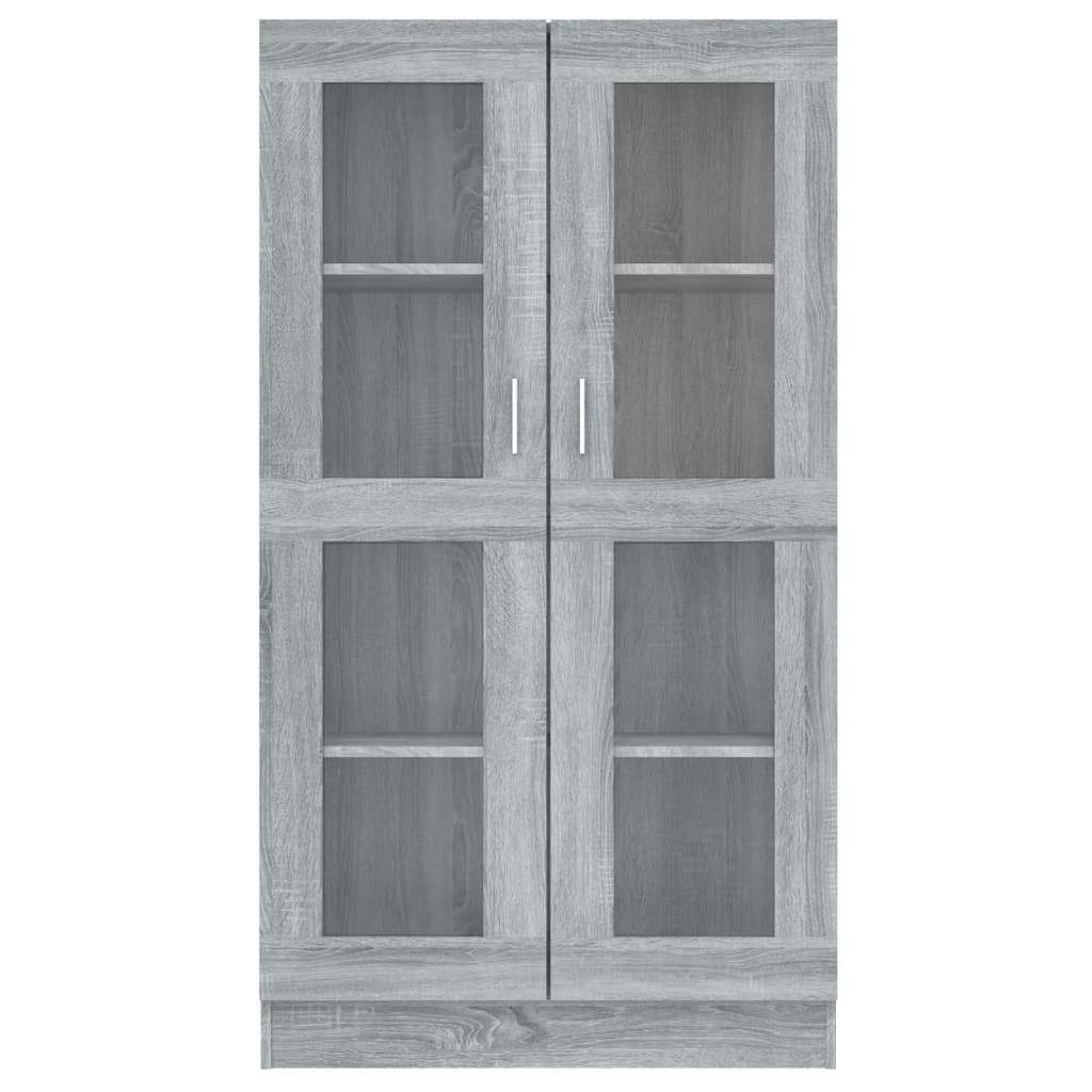 Mobile Vetrina Grigio Sonoma 82,5x30,5x150 cm Legno Multistrato | homemem39