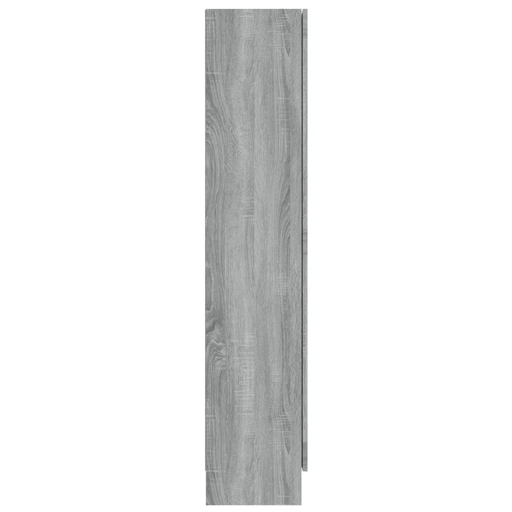 Mobile Vetrina Grigio Sonoma 82,5x30,5x150 cm Legno Multistrato | homemem39