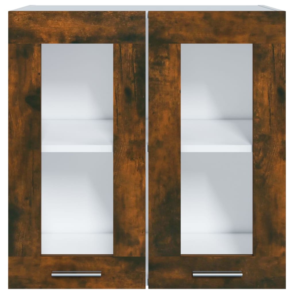 Pensile in Vetro “Lyon” Rovere Fumo 60x31x60 cm - homemem39