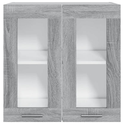 Pensile in Vetro “Lyon” Grigio Sonoma 60x31x60 cm - homemem39