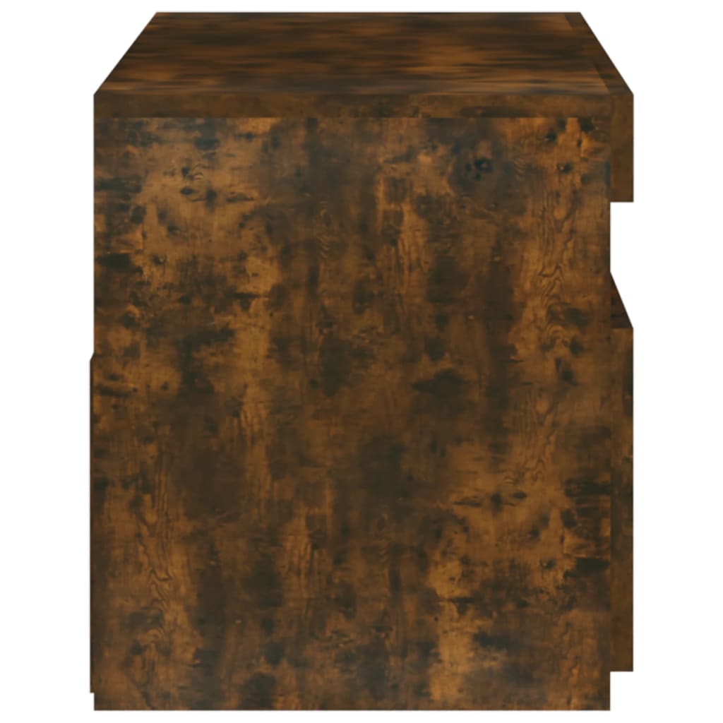 Mobile Porta TV con Luci LED Rovere Fumo 75x35x40 cm - homemem39