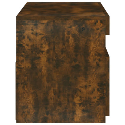 Mobile Porta TV con Luci LED Rovere Fumo 75x35x40 cm - homemem39