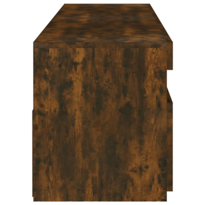 Mobile Porta TV con Luci LED 2pz Rovere Fumo 75x35x40 cm - homemem39