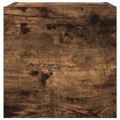 Armadietti TV Montati a Parete 2pz Rovere Fumo 30,5x30x30 cm | homemem39