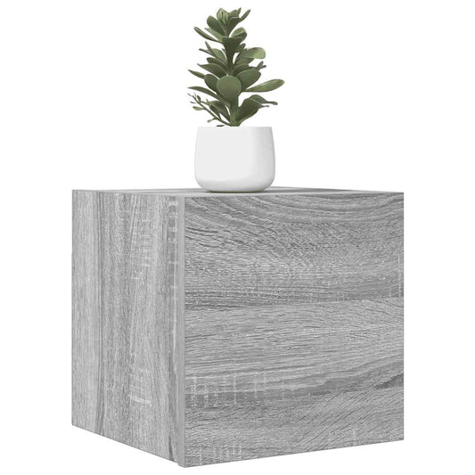Armadietti TV Montati a Parete Grigio Sonoma 30,5x30x30 cm - homemem39