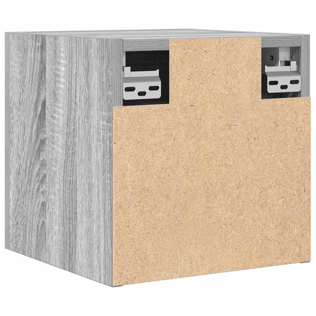 Armadietti TV Montati a Parete 4 pz Grigio Sonoma 30,5x30x30 cm - homemem39